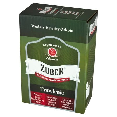 ZUBER Naturalna woda lecznicza trawienie 3 L