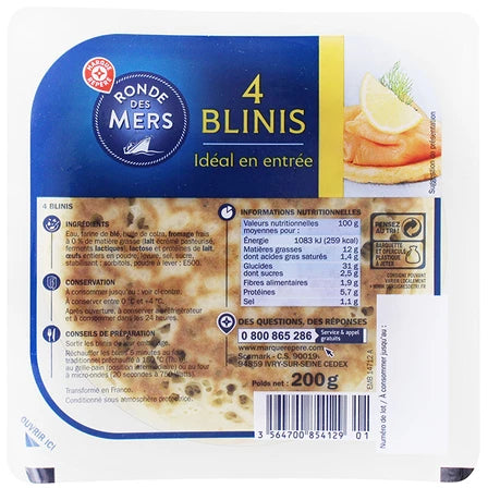 WIODĄCA MARKA Ronde des Mers Placuszki pszenno-serowe (4 szt.) 200 g