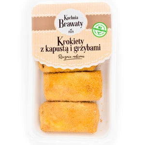 KUCHNIA BRAWATY Krokiety z kapustą i grzybami 350 g