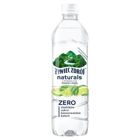 ŻYWIEC ZDRÓJ Naturals Napój niegazowany z delikatną nutą limonki i mięty 500 ml