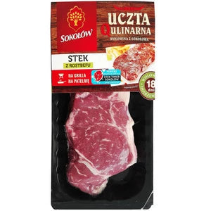 SOKOŁÓW Uczta Qulinarna Stek z rostbefu bez kości 1 kg