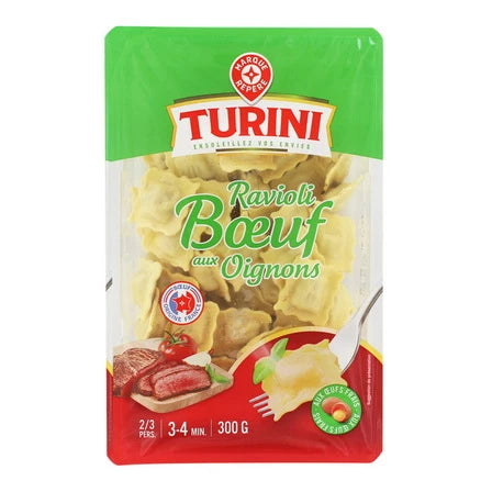 WIODĄCA MARKA Turini Świeże pierożki ravioli z wołowiną 300 g